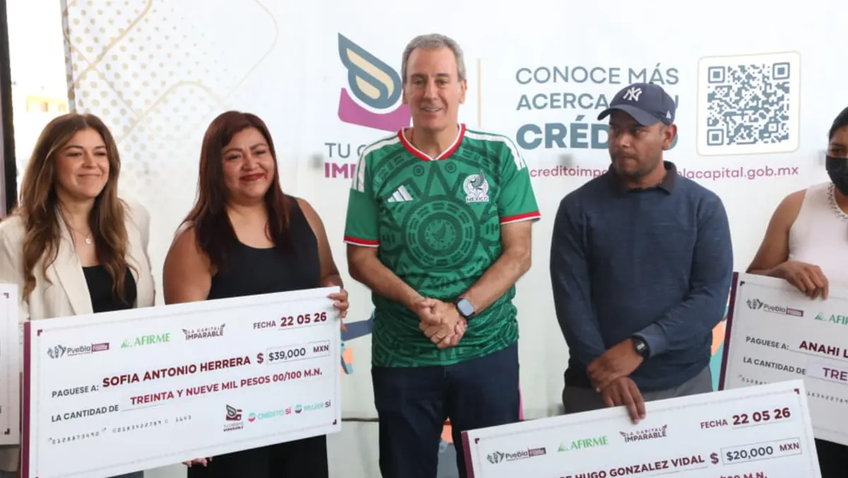 Tu Crédito Imparable: entregan apoyos a emprendedores y pequeñas empresas en Puebla. Gobierno de la Ciudad.