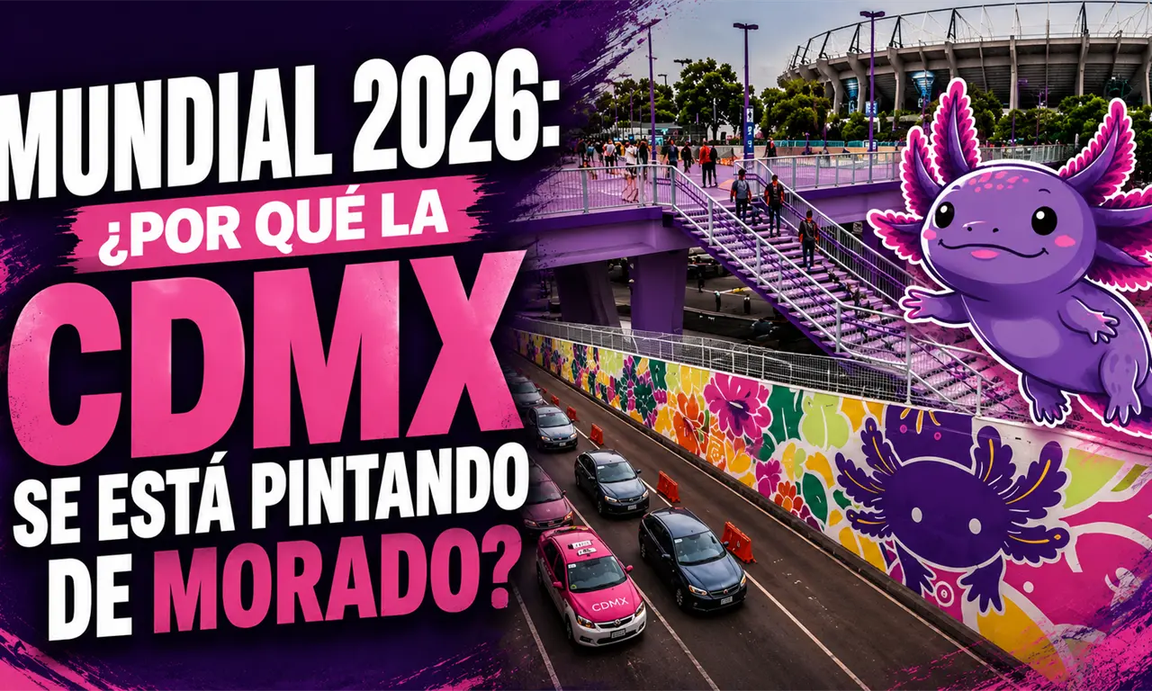  ¿Por qué la CDMX se está pintando de morado rumbo al Mundial?
 