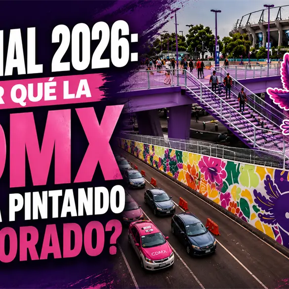 &iquest;Por qu&eacute; la CDMX se est&aacute; pintando de morado rumbo al Mundial?