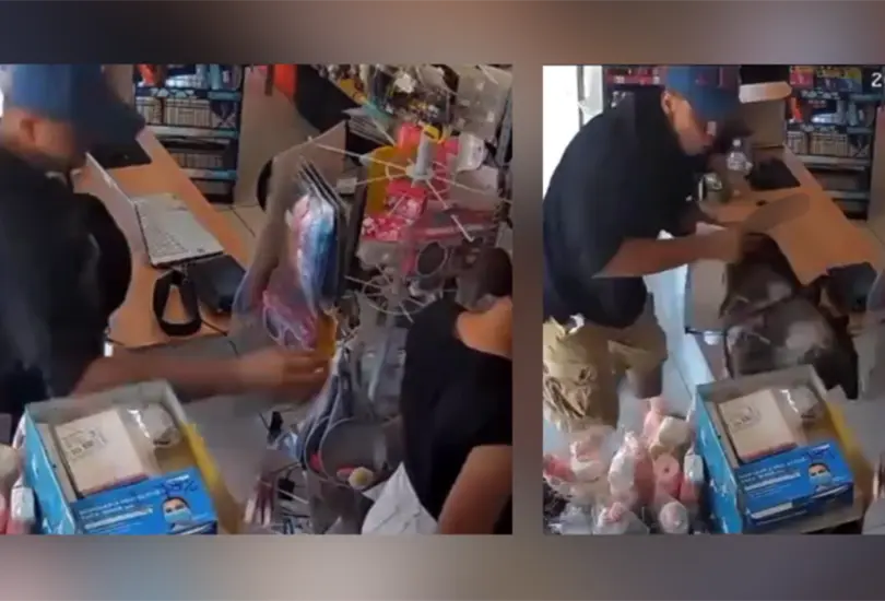 Cámaras de seguridad captaron el momento en que un sujeto ingresó a una papelería de Ixtapa, atacó con un cuchillo a la trabajadora. Cámaras de seguridad captaron el momento en que un sujeto ingresó a una papelería de Ixtapa, atacó con un cuchillo a la trabajadora.