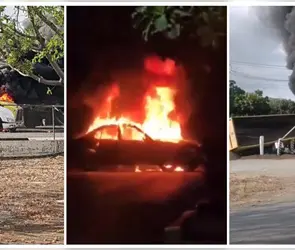 Bloqueos, tr&aacute;ileres incendiados y balaceras tras operativo contra presuntos sicarios en Tecom&aacute;n, Colima