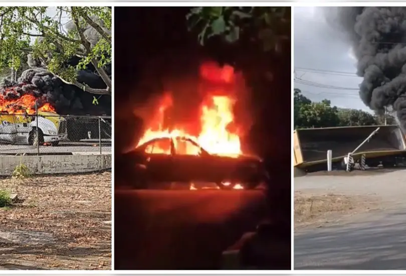 Bloqueos, tráileres incendiados y balaceras tras operativo contra presuntos sicarios en Tecomán, Colima Bloqueos, tráileres incendiados y balaceras tras operativo contra presuntos sicarios en Tecomán, Colima