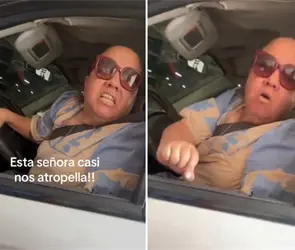 Lady Tronchatoro discute con j&oacute;venes tras casi atropellarlas: Los peatones se tienen que frenar