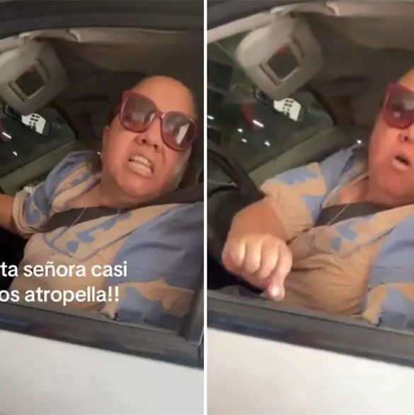 Lady Tronchatoro discute con j&oacute;venes tras casi atropellarlas: Los peatones se tienen que frenar