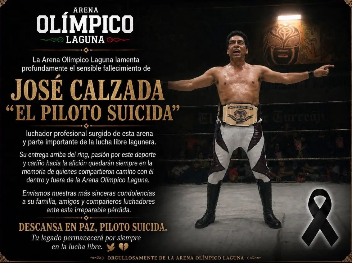 Aficionados y figuras de la lucha libre lamentaron la muerte de "Piloto Suicida". Especial