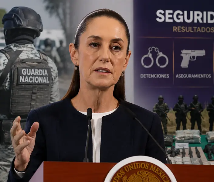 Funcionarios capturados y criminales abatidos: el balance de seguridad de Sheinbaum