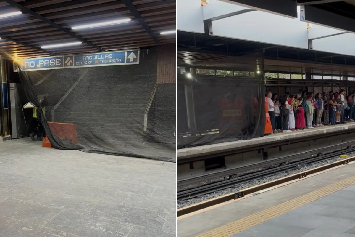  Obras de remodelación en Metro Tasqueña 