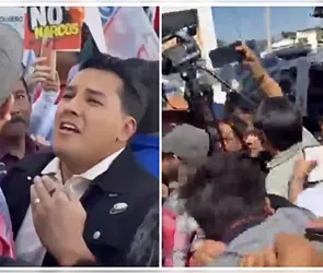 Simpatizantes del PAN terminan a golpes en evento de apoyo a Maru Campos en Ciudad Ju&aacute;rez
