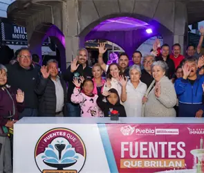 Gobierno de Puebla realiza mantenimiento integral en la Fuente de los Mu&ntilde;ecos