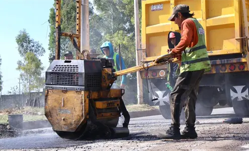 Gobierno de Puebla mantiene trabajos de bacheo en vialidades de San Jer&oacute;nimo Caleras