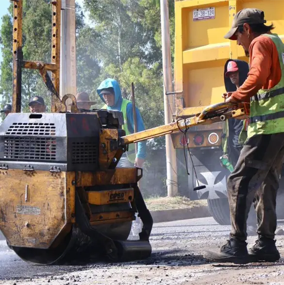 Gobierno de Puebla mantiene trabajos de bacheo en vialidades de San Jer&oacute;nimo Caleras