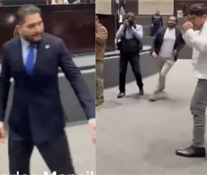 Diputado de Morena reta a pelea a priista en pleno Congreso; exigen prueba de antidoping