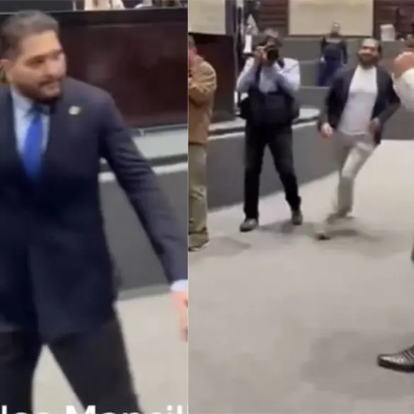 Diputado de Morena reta a pelea a priista en pleno Congreso; exigen prueba de antidoping Diputado de Morena reta a pelea a priista en pleno Congreso; exigen prueba de antidoping