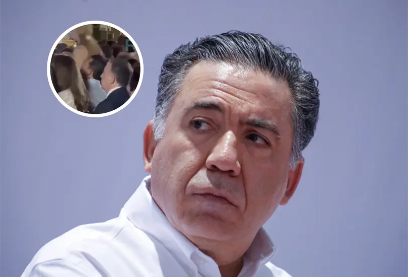 Captan a Enrique Inzunza en evento familiar luego de pedir licencia al Senado.