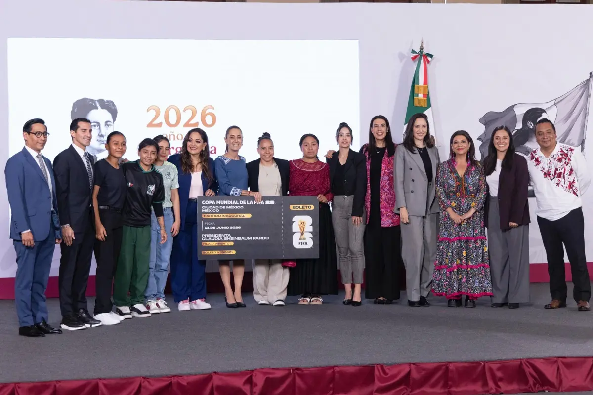 Ellas son las jóvenes que irán al Mundial 2026 gracias al concurso de Sheinbaum. Presidencia.