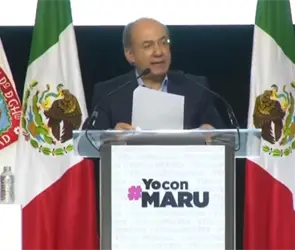 Calder&oacute;n defiende guerra contra el narco y respalda a Maru Campos: M&eacute;xico necesita m&aacute;s Marus y menos Rochas