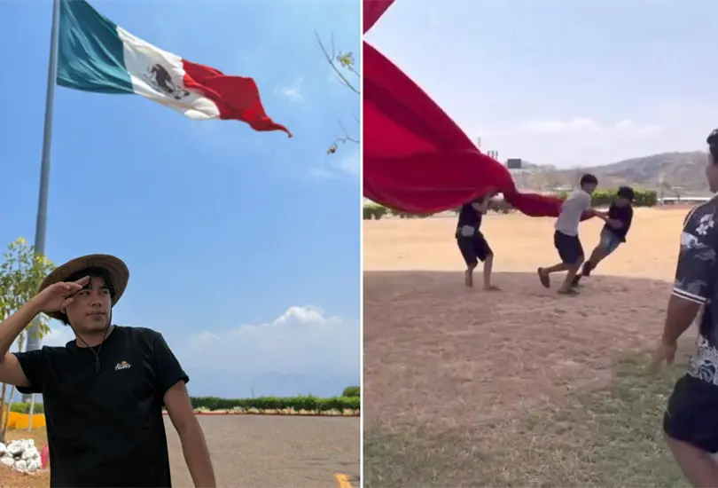 El Tuffy se disculpa tras polémico video con la Bandera de México El Tuffy se disculpa tras polémico video con la Bandera de México
