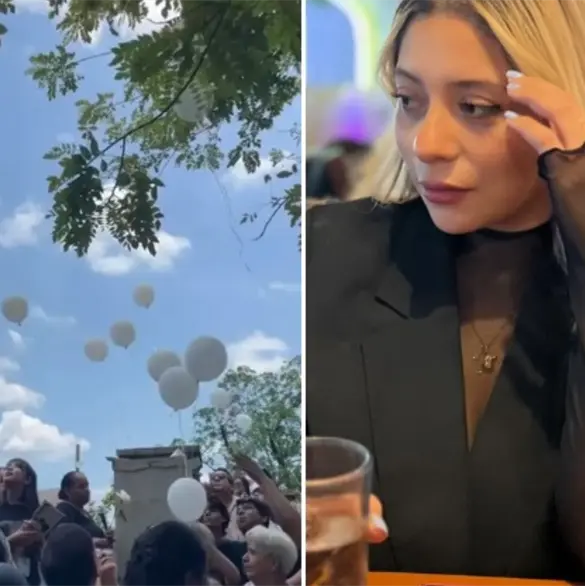 "Ay mi yaquesita que quise mucho": As&iacute; fue el emotivo adi&oacute;s a Paola M&aacute;rquez entre m&uacute;sica y globos blancos
