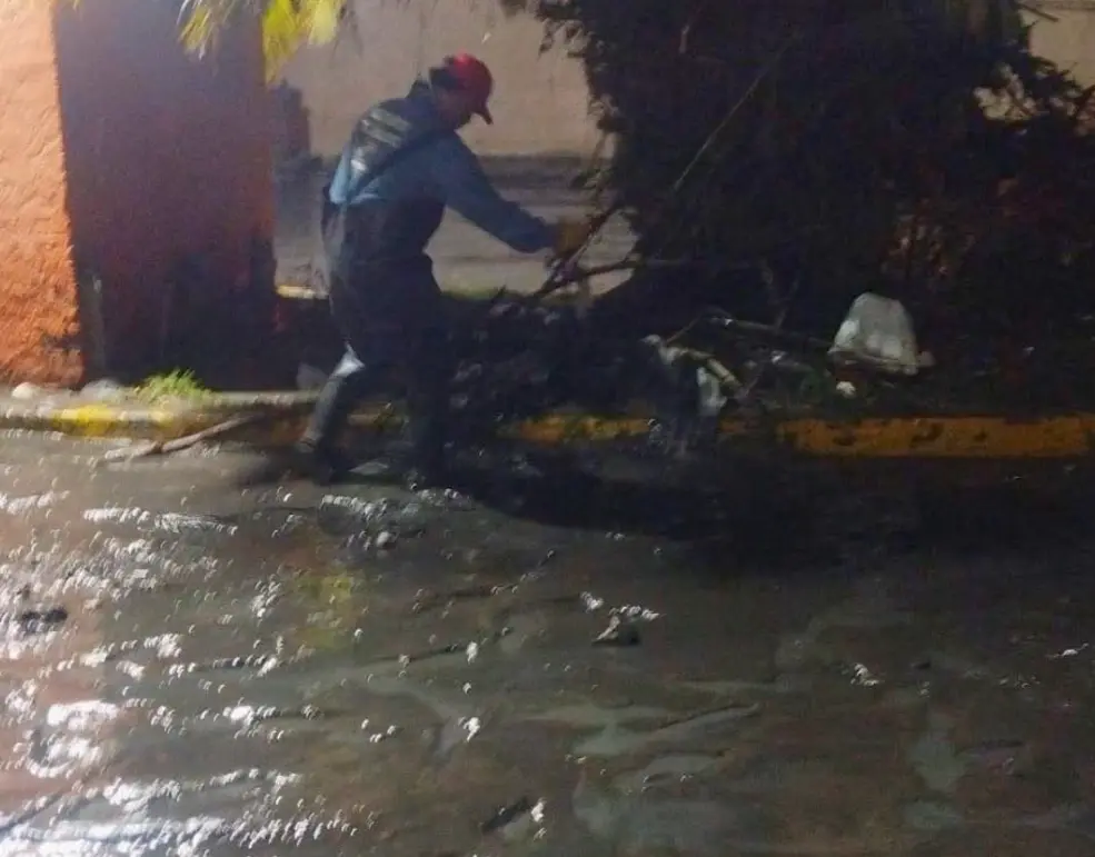 Huixquilucan fue una de las zonas más afectadas por la lluvia. X: @ibanezalfredo.