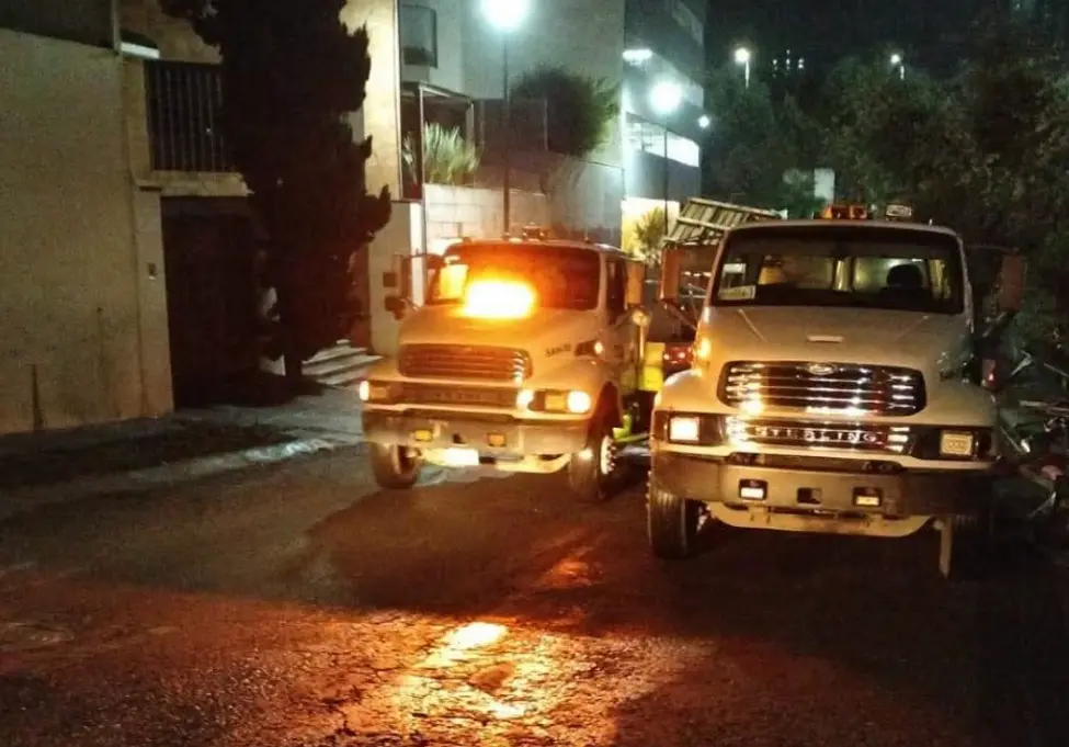 Labores de emergencia en la zona tras las lluvias. X: @ibanezalfredo.