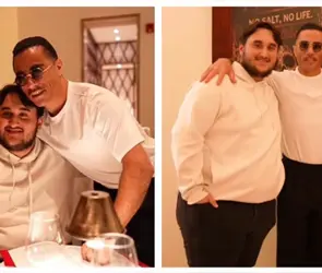Hijo de AMLO y Beatriz Guti&eacute;rrez M&uuml;ller asiste a inauguraci&oacute;n del exclusivo Nusr-Et Steakhouse en CDMX