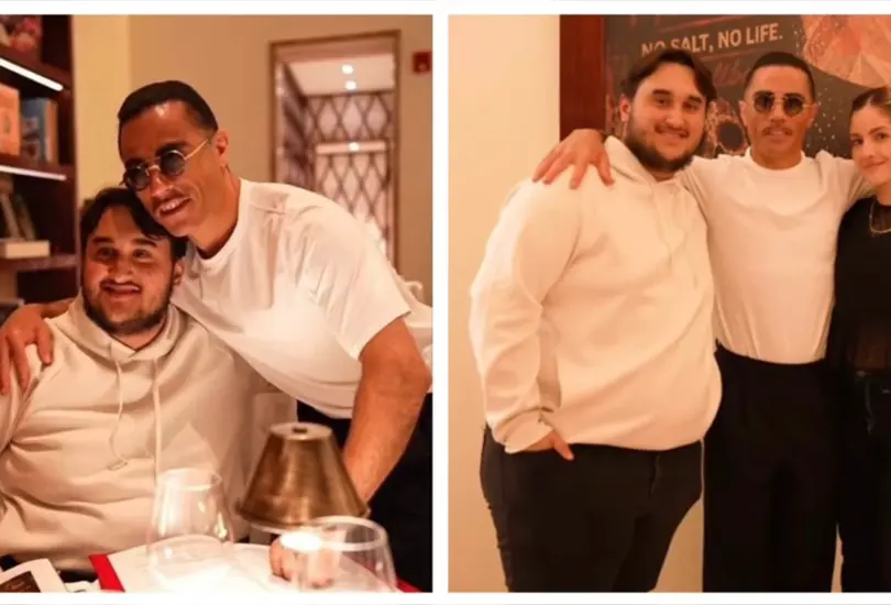 Hijo de AMLO y Beatriz Guti&eacute;rrez M&uuml;ller asiste a inauguraci&oacute;n del exclusivo Nusr-Et Steakhouse en CDMX