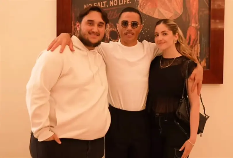 Jesús Ernesto López Gutiérrez con Salt Bae Jesús Ernesto López Gutiérrez con Salt Bae