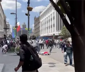 SSC niega uso de gas y balas de goma en protesta de la CNTE en CDMX; reportan un herido 