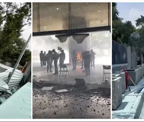 As&iacute; qued&oacute; la SEP tras la irrupci&oacute;n de la CNTE: rejas derribadas, vidrios rotos y da&ntilde;os en oficinas | VIDEO