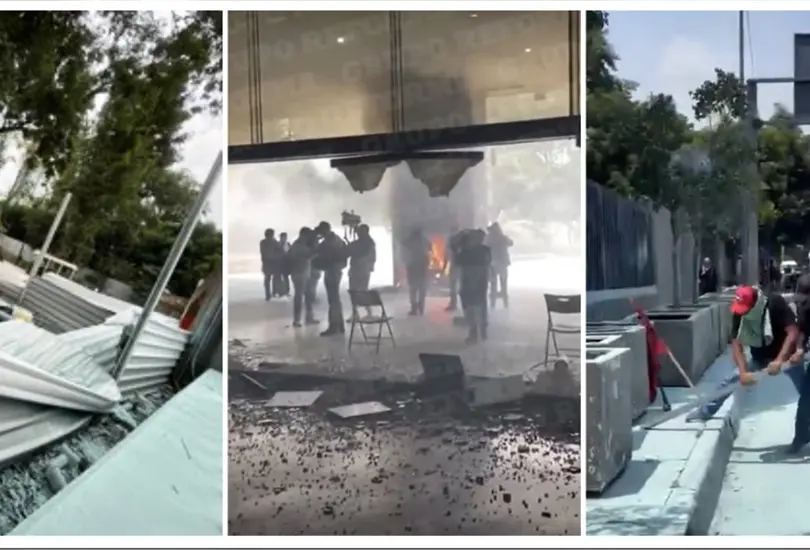 As&iacute; qued&oacute; la SEP tras la irrupci&oacute;n de la CNTE: rejas derribadas, vidrios rotos y da&ntilde;os en oficinas | VIDEO