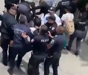Los tratan como delincuentes: Videos exhiben operativo policial contra alumnos del Conalep Huixquilucan