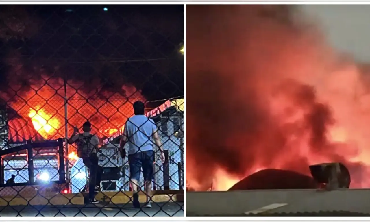  Voraz incendio frente al Mercado de Jamaica desata emergencia en CDMX | VIDEO 