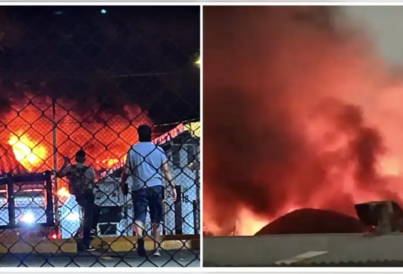 Voraz incendio frente al Mercado de Jamaica desata emergencia en CDMX | VIDEO