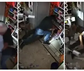 "&iexcl;Elisa, ay&uacute;dame!": abuelito se enfrenta a ladrones para defender su tienda | VIDEO