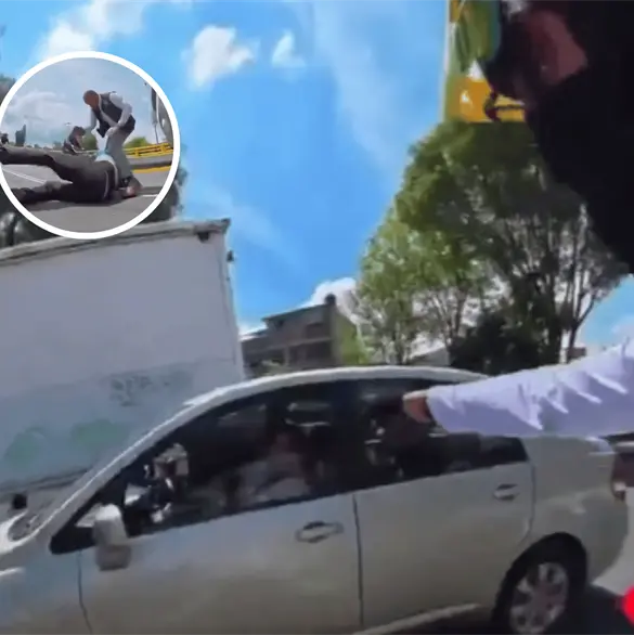 Filtran video del ciclista golpeado en Tlalpan agrediendo a conductora