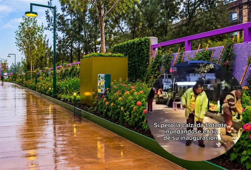 Calzada Flotante de Tlalpan y el Metro San Antonio Abad se inundan en su primer d&iacute;a de operaciones