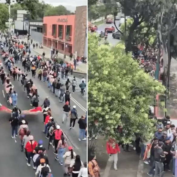 CNTE fracasa en intento de llegar al Estadio Ciudad de México; así fueron contenidos CNTE fracasa en intento de llegar al Estadio Ciudad de México; así fueron contenidos