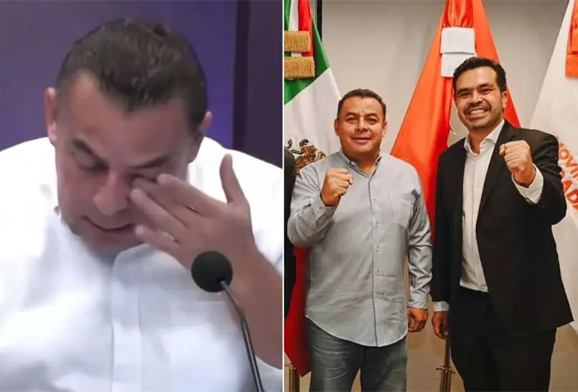 Erubiel Alonso llora al dejar el PRI y un d&iacute;a despu&eacute;s se une a MC