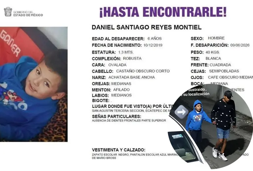 Buscan a Daniel Santiago, menor desaparecido en Ecatepec; cámaras captaron cuando un hombre se lo llevó Buscan a Daniel Santiago, menor desaparecido en Ecatepec; cámaras captaron cuando un hombre se lo llevó