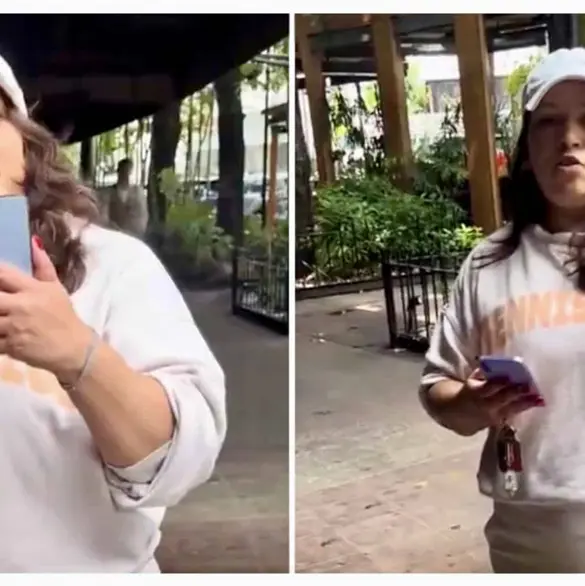 Mujer insulta a repartidor de Uber en Polanco por no subir su pedido a su departamento | VIDEO Mujer insulta a repartidor de Uber en Polanco por no subir su pedido a su departamento | VIDEO