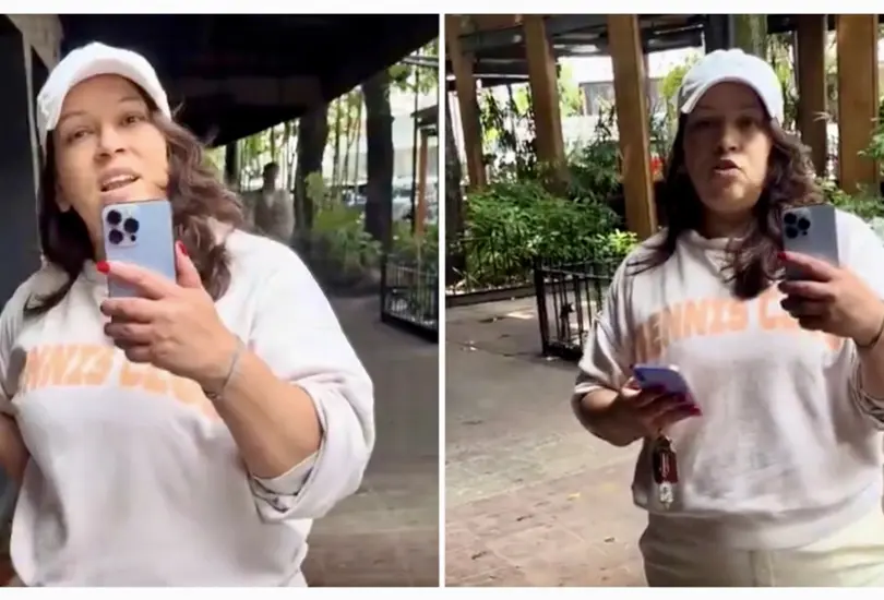 Mujer insulta a repartidor de Uber en Polanco por no subir su pedido a su departamento | VIDEO Mujer insulta a repartidor de Uber en Polanco por no subir su pedido a su departamento | VIDEO