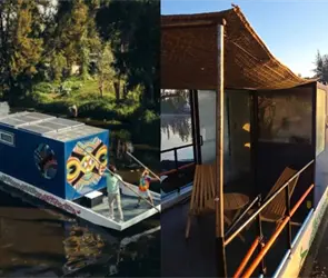 "Akali Pernocta": as&iacute; era el Airbnb flotante en Xochimilco que operaba sin permisos y cobraba hasta 5 mil pesos