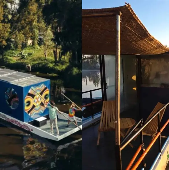 "Akali Pernocta": así era el Airbnb flotante en Xochimilco que operaba sin permisos y cobraba hasta 5 mil pesos "Akali Pernocta": así era el Airbnb flotante en Xochimilco que operaba sin permisos y cobraba hasta 5 mil pesos
