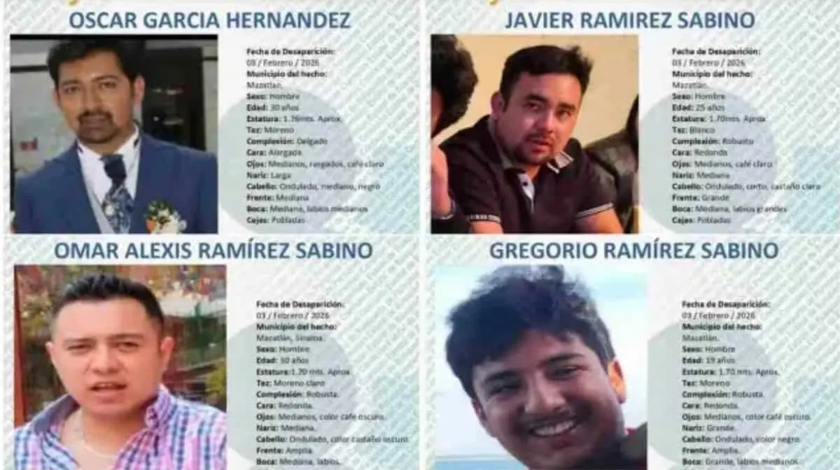 Familia del Edomex desaparecida en Mazatlán. Especial