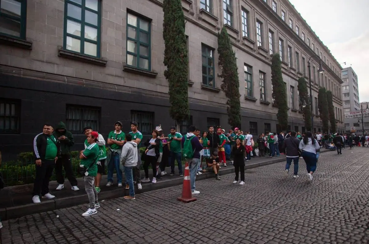 Los accesos habilitados para entrar al Fan Festival del Zócalo Cuartoscuro