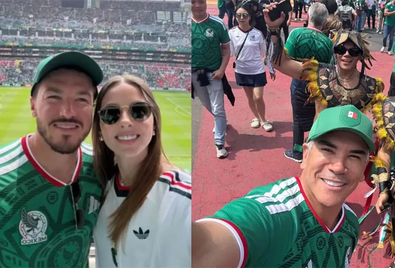 Estos son algunos de los pol&iacute;ticos que se dejaron ver durante el partido inaugural del Mundial 2026 en M&eacute;xico.