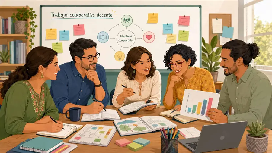 El trabajo colaborativo entre docentes para mejorar la ense&ntilde;anza y los aprendizajes