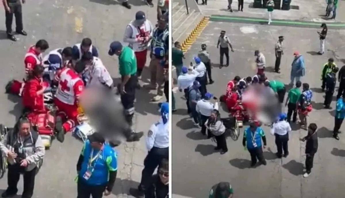  El hombre, de aproximadamente 80 años, sufrió un infarto en las inmediaciones del Estadio Azteca. 