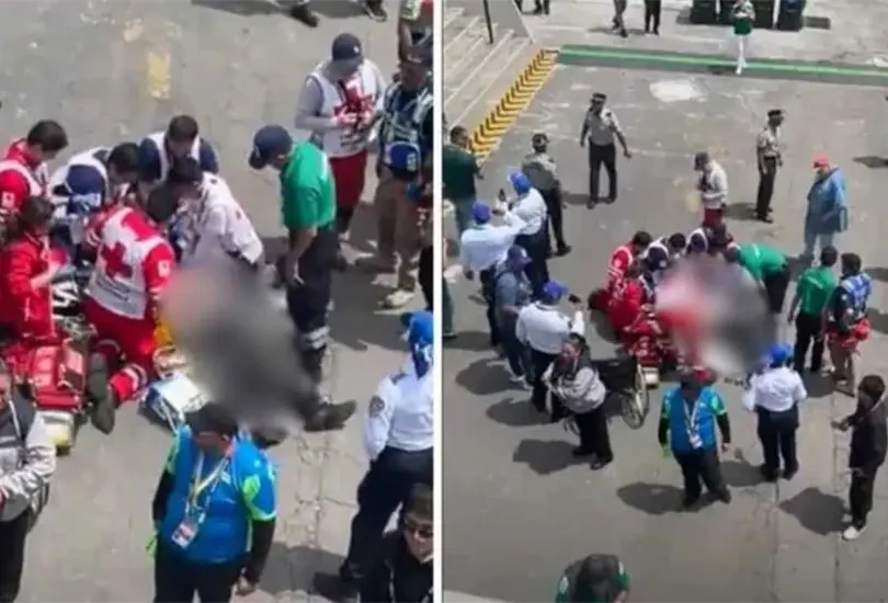 El hombre, de aproximadamente 80 años, sufrió un infarto en las inmediaciones del Estadio Azteca. El hombre, de aproximadamente 80 años, sufrió un infarto en las inmediaciones del Estadio Azteca.