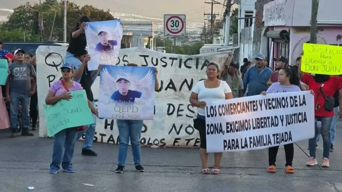 Familiares y vecinos se manifiestan para exigir liberación de Juan Tejada Especial